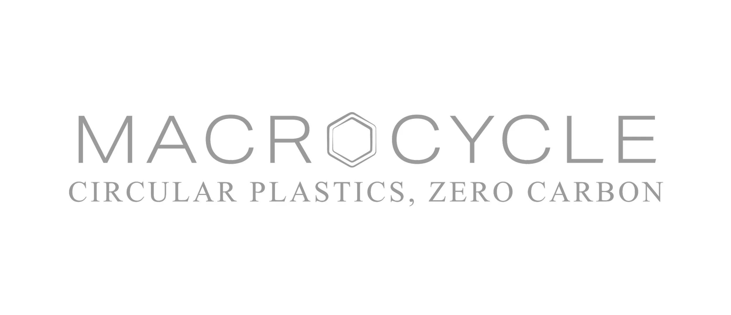 Logo for MACROYCLE with the slogan Circular Plastics, Zero Carbon.