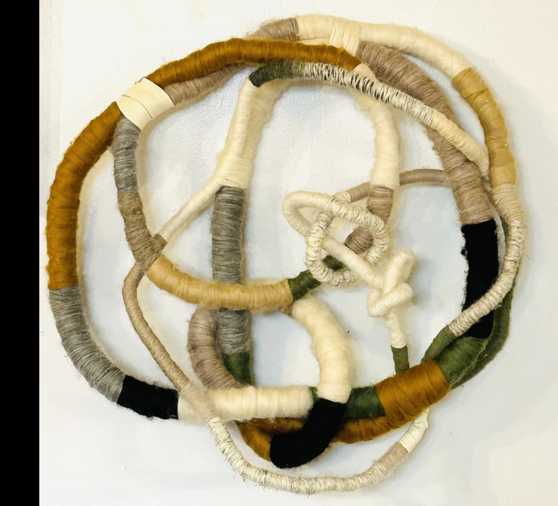 I love the chaos of the twists and overlaps,  fabric behaving in a way it was never meant to!