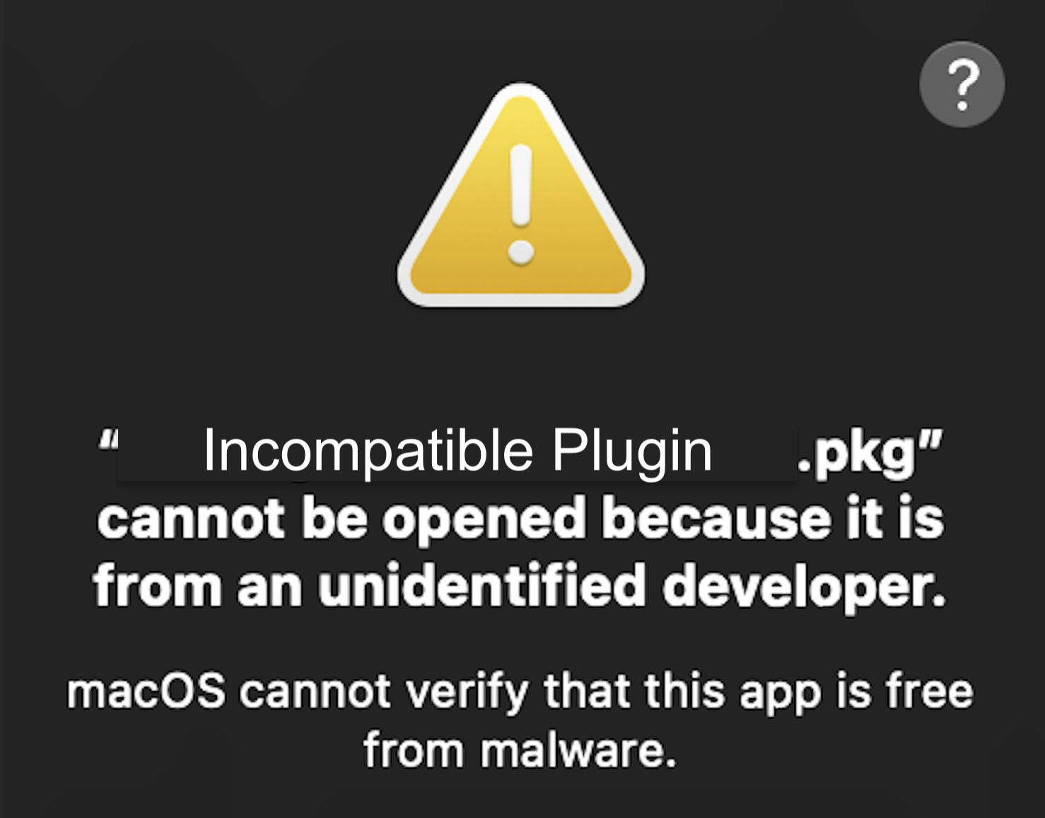 How to quarantine plugins that wont run on Mac