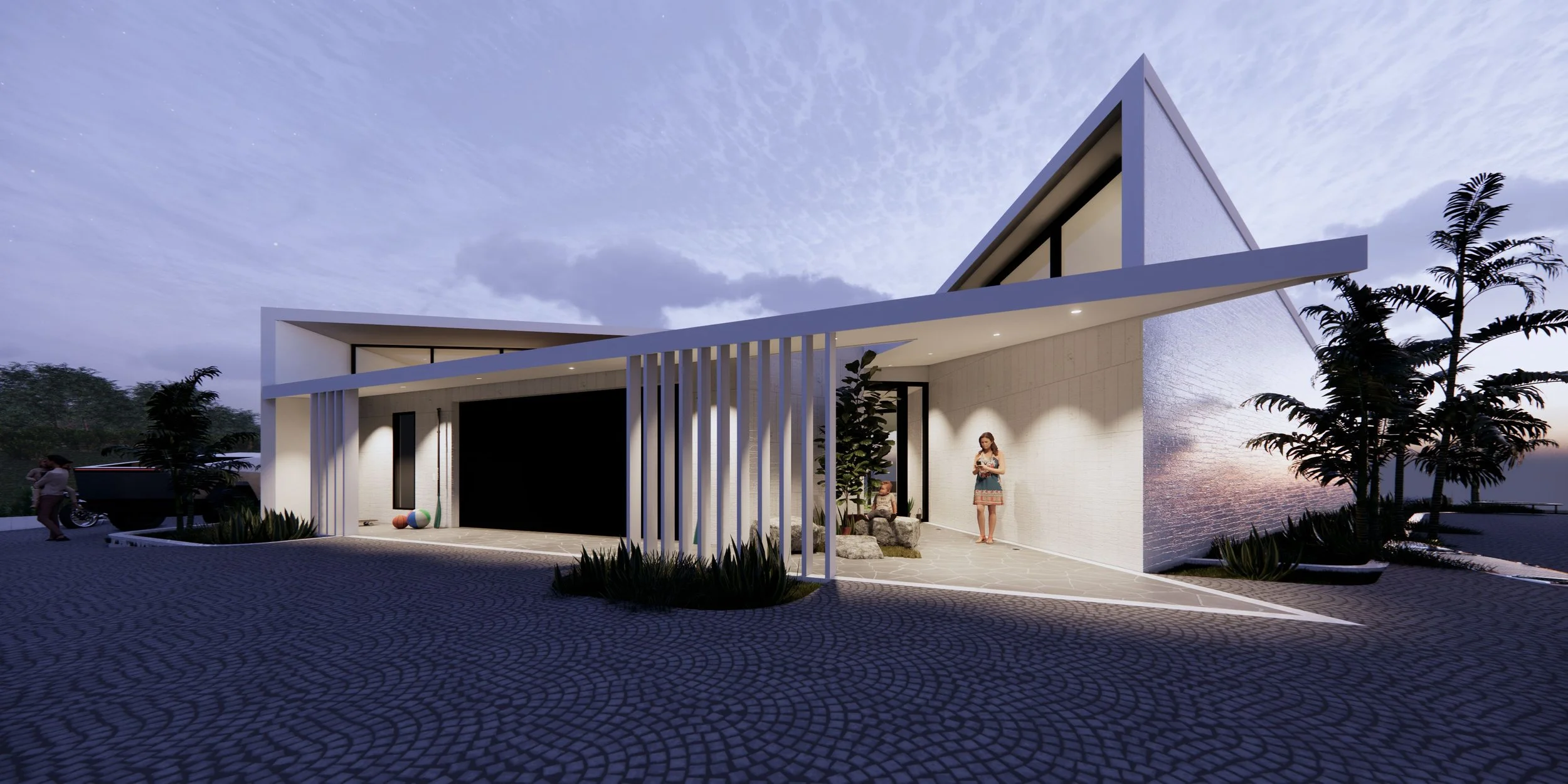 X Monte Vista Casa Uno (1), Playa Flamingo, Guancaste, Costa Rica - Entrance