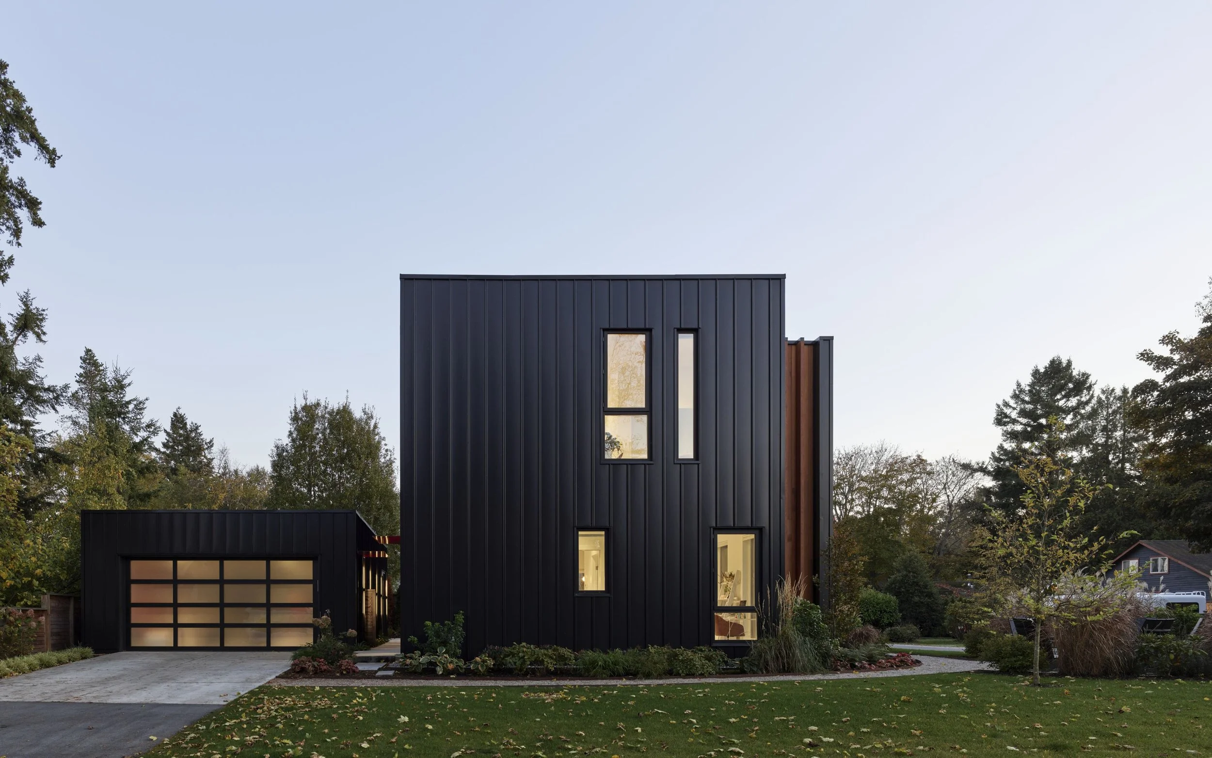 X Boundary Bay, Delta BC, Elevation with garage