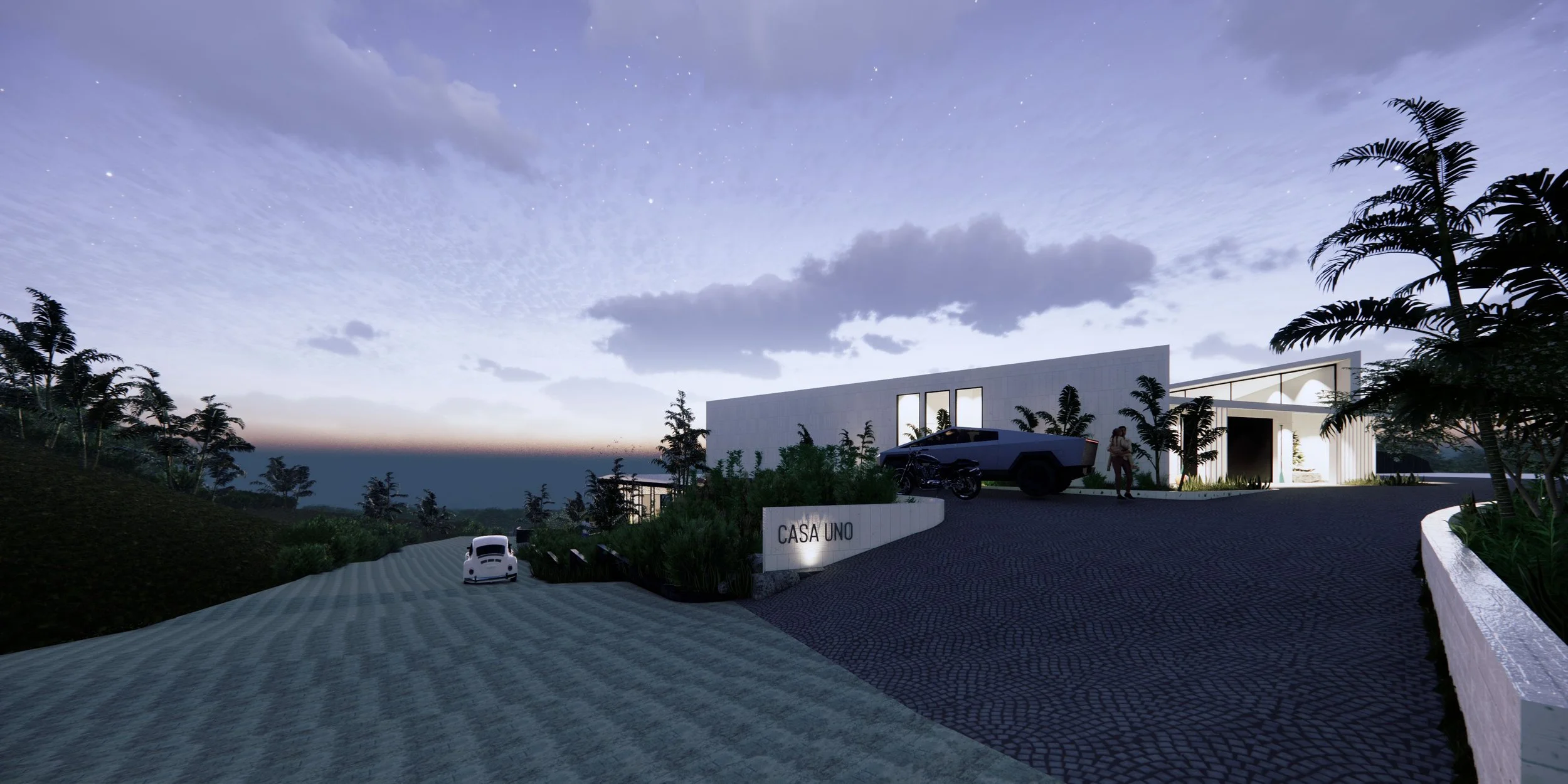 X Monte Vista Casa Uno (1), Playa Flamingo, Guancaste, Costa Rica - Approach