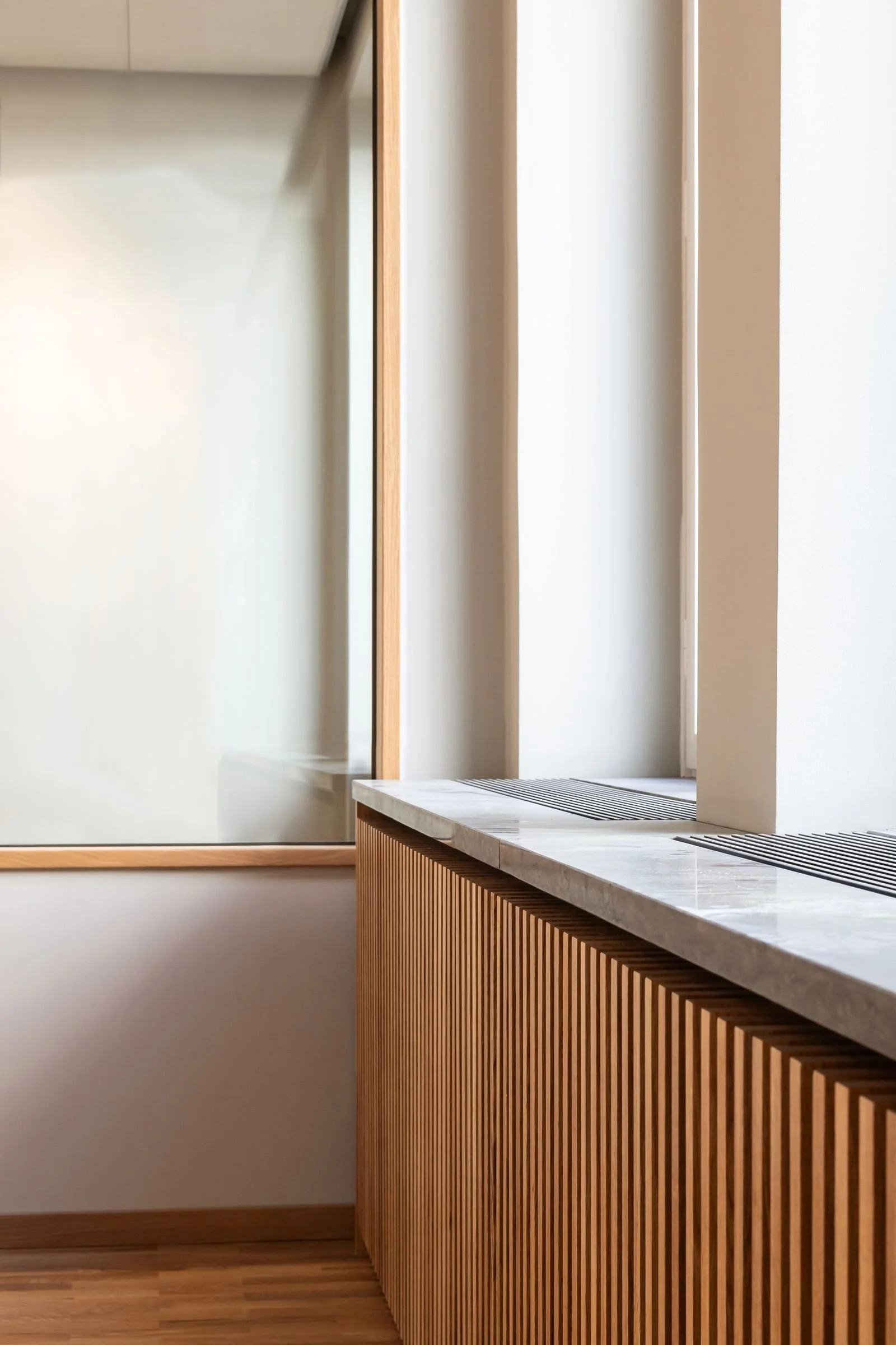 Grev Thureplan in Stockholm by Studio Navet and KLS Arkitekter — renovated interior of a preserved marble-façade building for Vasakronan.