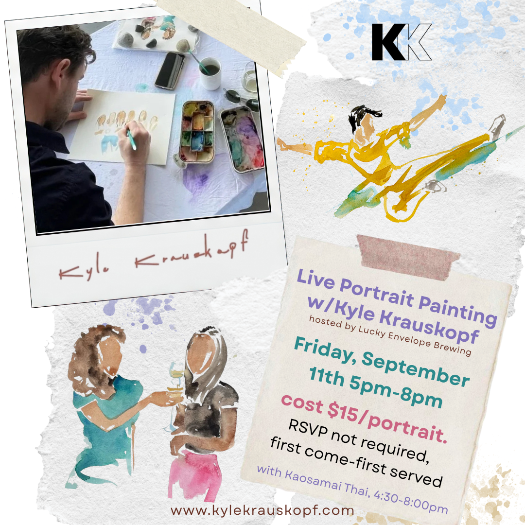 Live Portrait Painting with Kyle Krauskopf