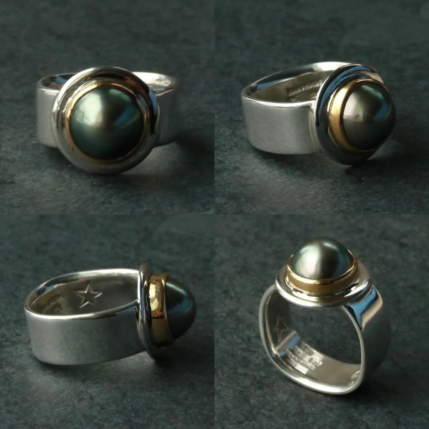 Someday, a progeny will say, 
&ldquo; Yes, this was my grandmothers pearl, she had exquisite taste.&rdquo;
.
.
BLACK LIP TAHITIAN PEARL/ 22K GOLD/ SILVER
.
.
#modernheirloom 
#tahitianpearl 
#studiojewelry 
#keepitclassy 
#pearlring 
#highendjewelry 