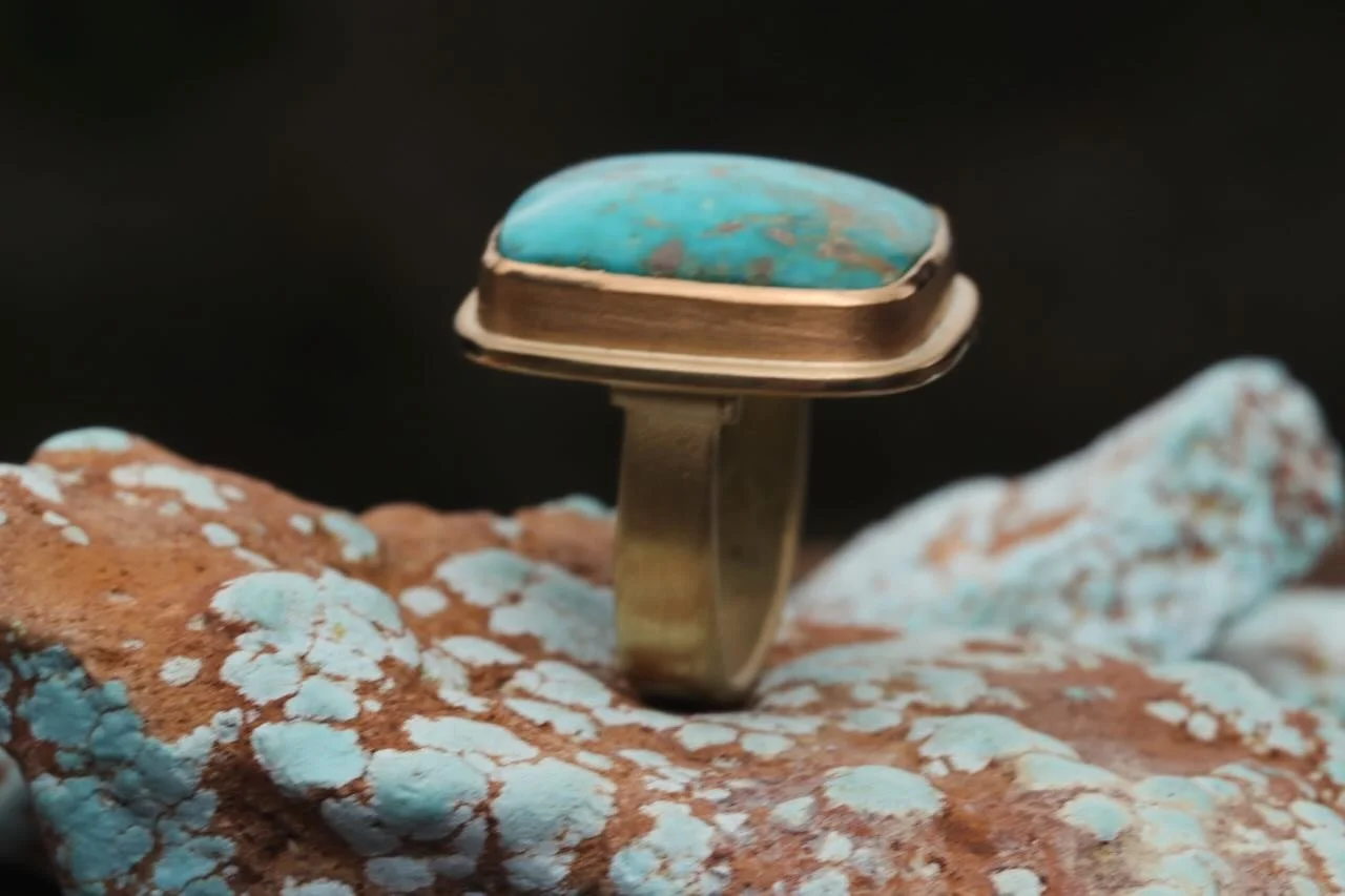 More turquoise and gold. 

#handmadejewelry