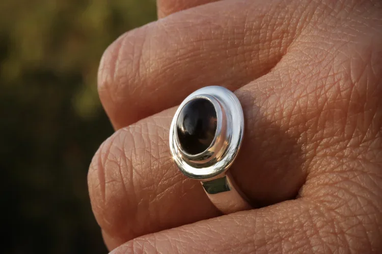 Smoky Topaz Ring in Sterling Silver by Carrie Armstrong Design