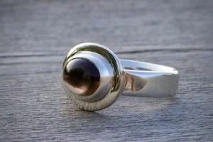 Down Deep Knowing - Smoky Topaz Ring in Sterling Silver