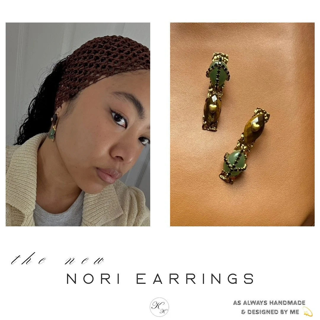 NORI EARRING AVAILABLE NOW *real gemstones!!* 💛
www.kymiklub.com

#jewelry #shopsmall #accessories #fyp