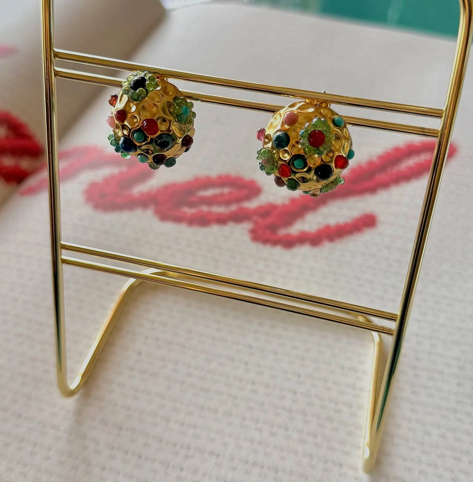 Bubble Gem Earrings