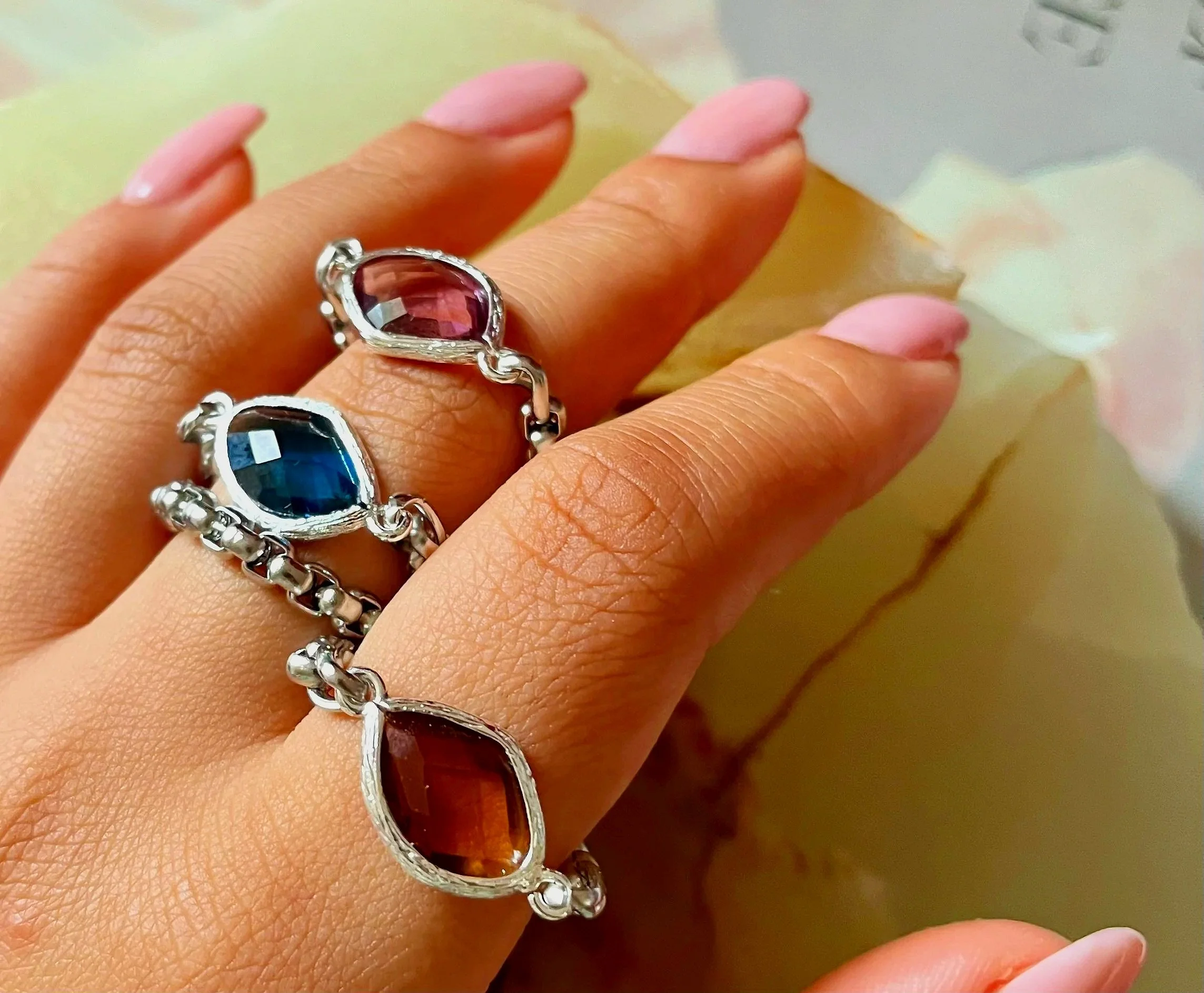 Bezel Glint Rings