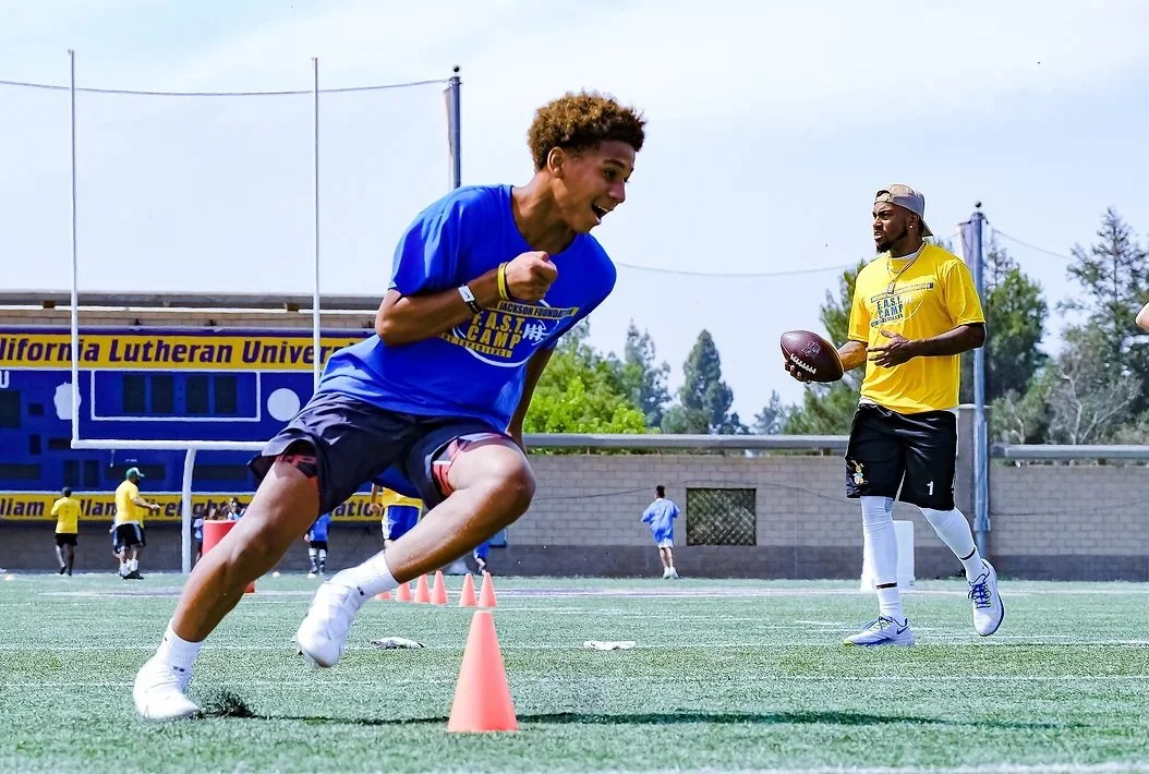 The Rams DeSean Jackson hosted Youth Football and Fitness Camp at Cal Lutheran University