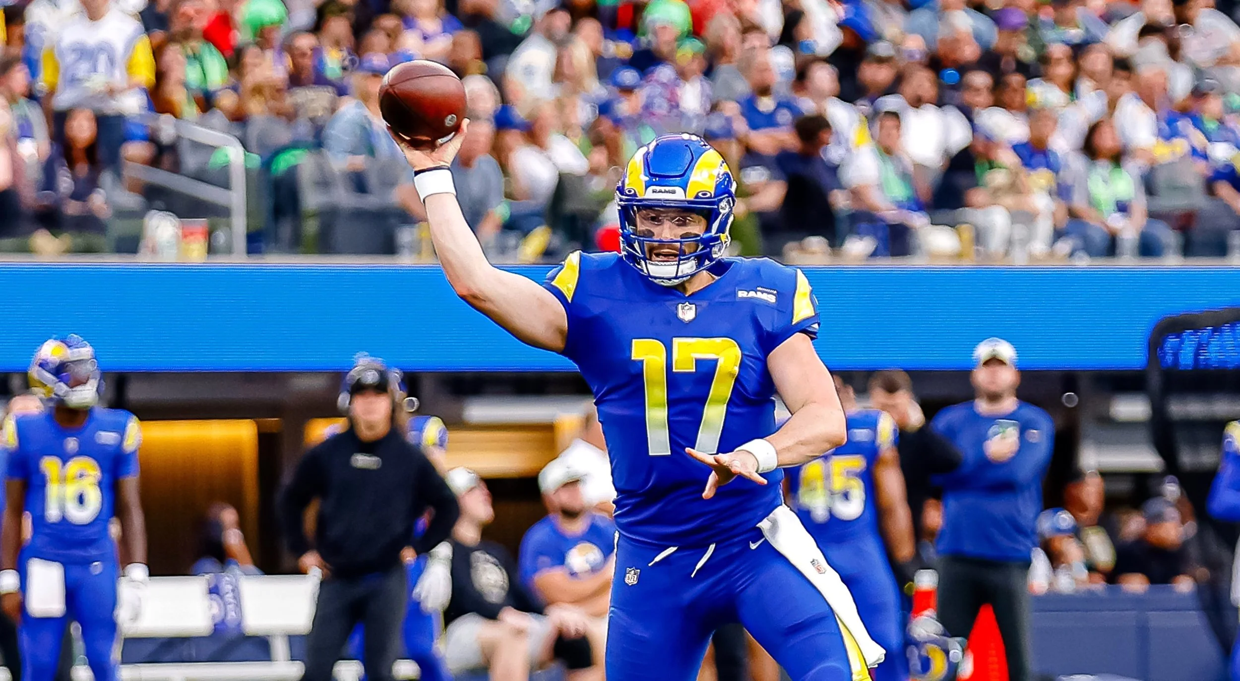 The Los Angeles Rams blowout the Denver Broncos 51-14 at SoFi Stadium