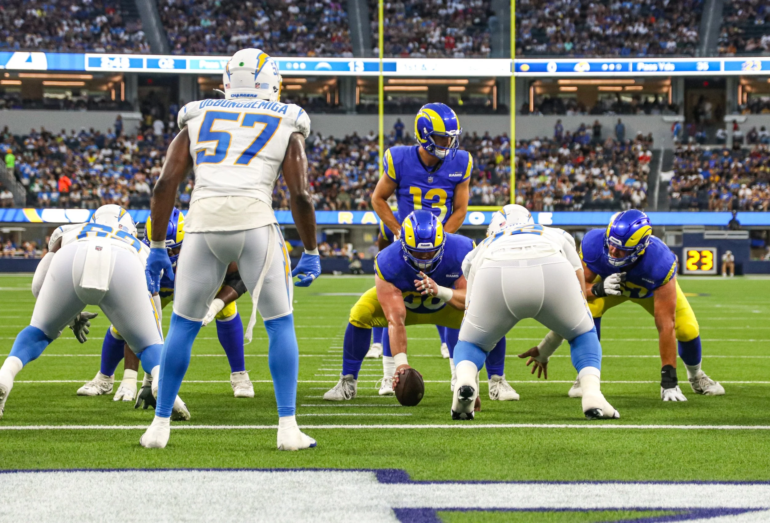 The Rams dropped their first preseason game 34-17 to the Chargers
