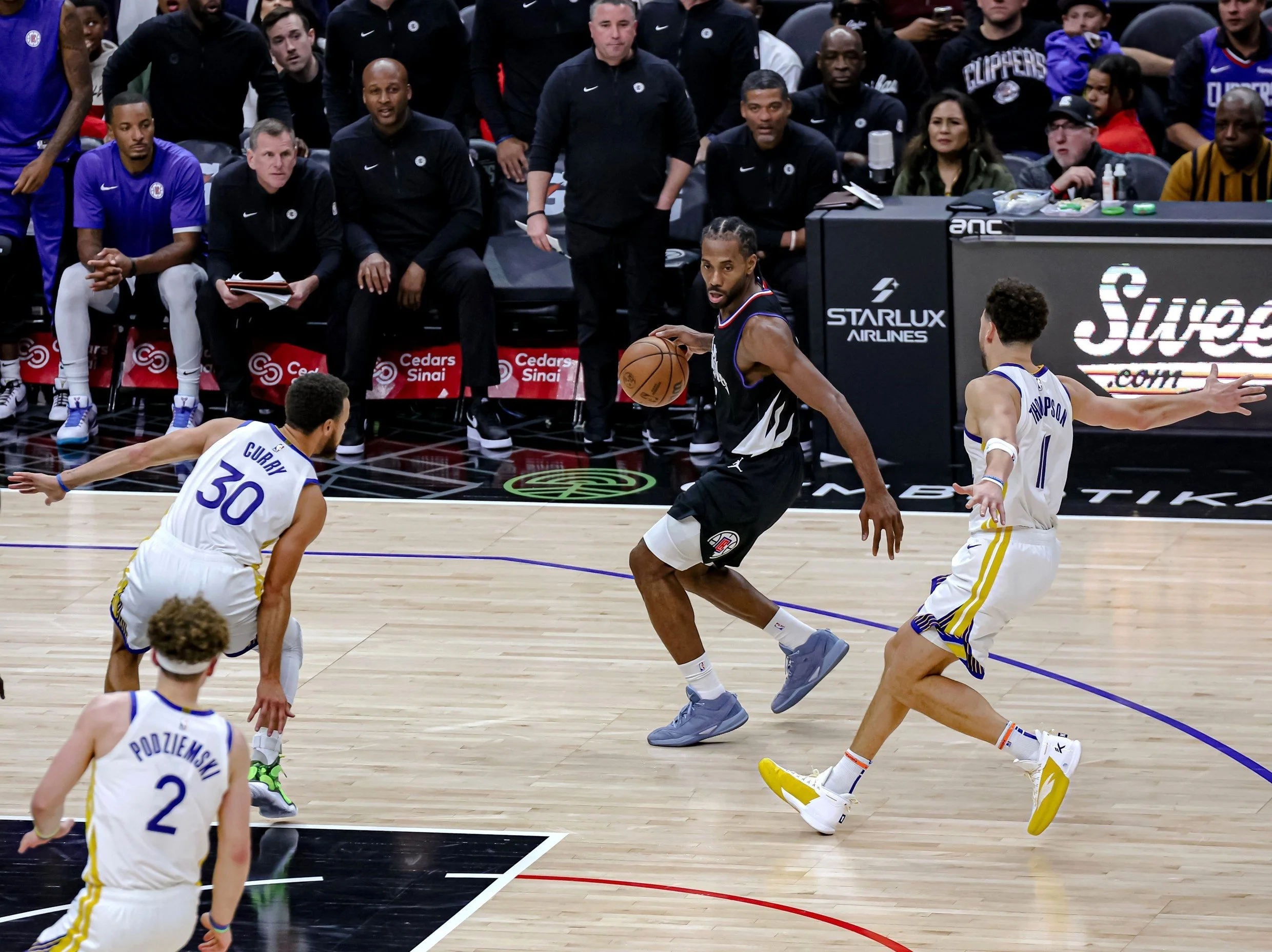The Clippers come from behind to beat the Warriors in a thriller 113-112