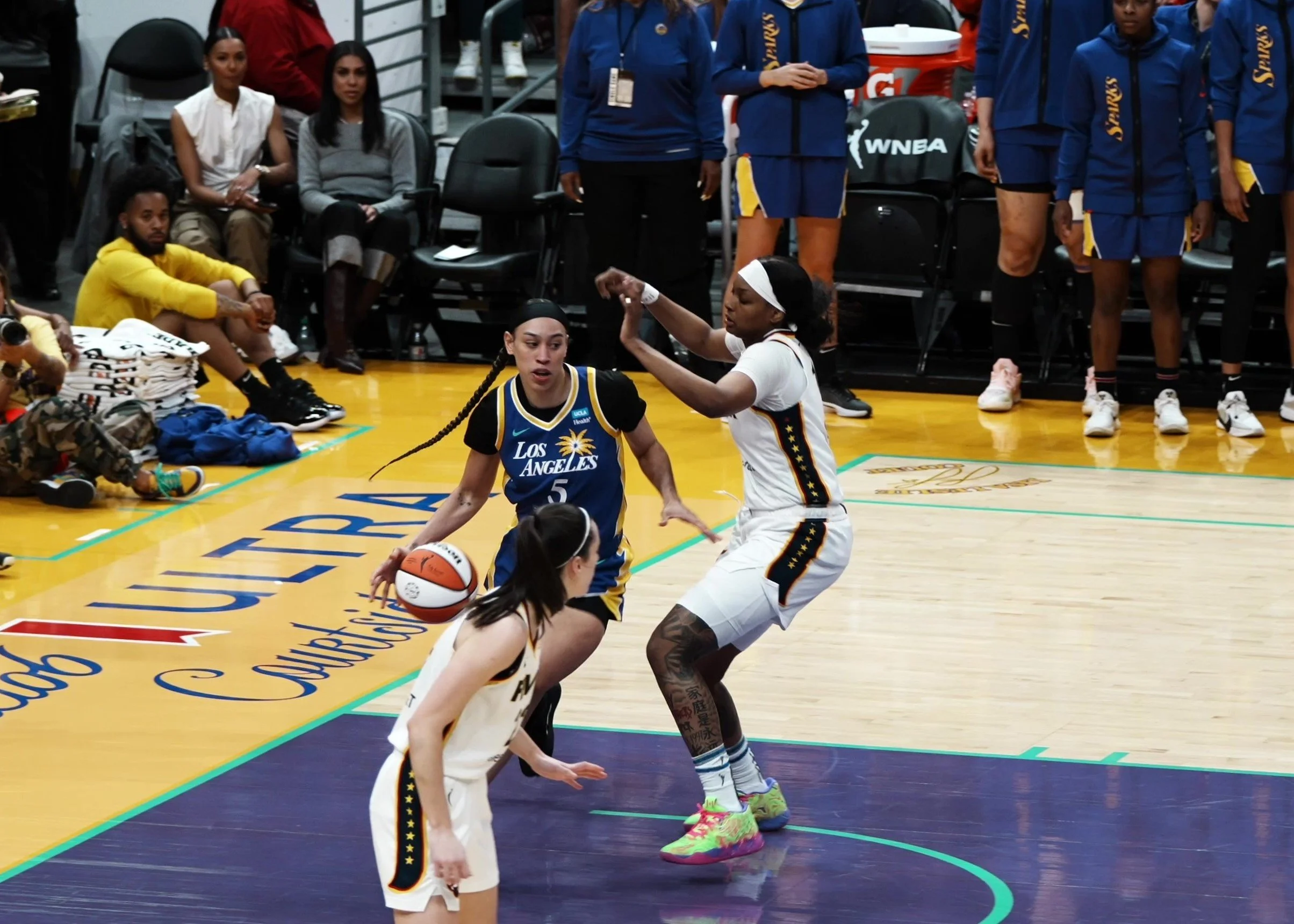 The Fever come from behind to beat the Sparks 78-73 for their first win of the season