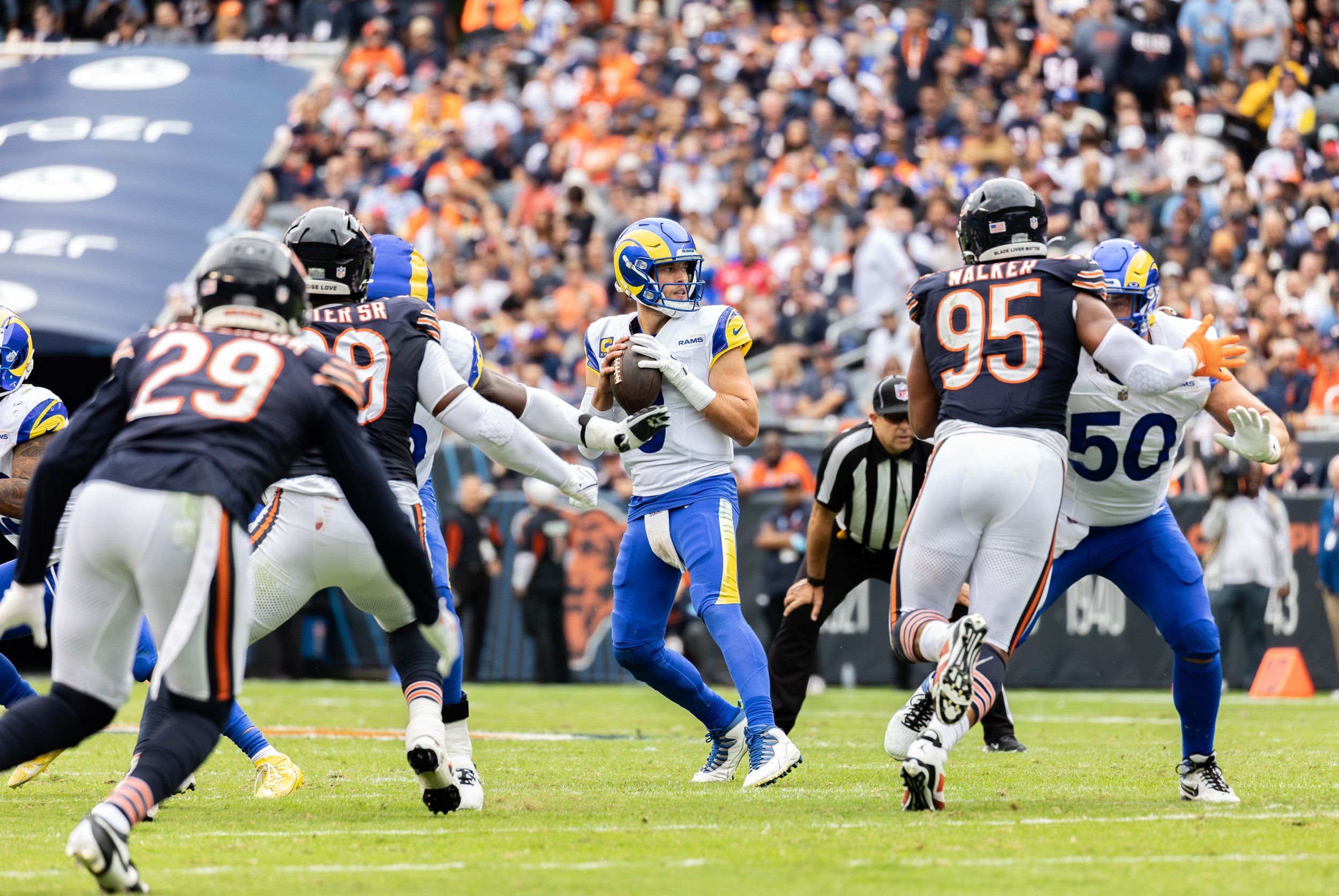 Rams throw away game-winning opportunity on final drive as Bears maul Rams 24-18.