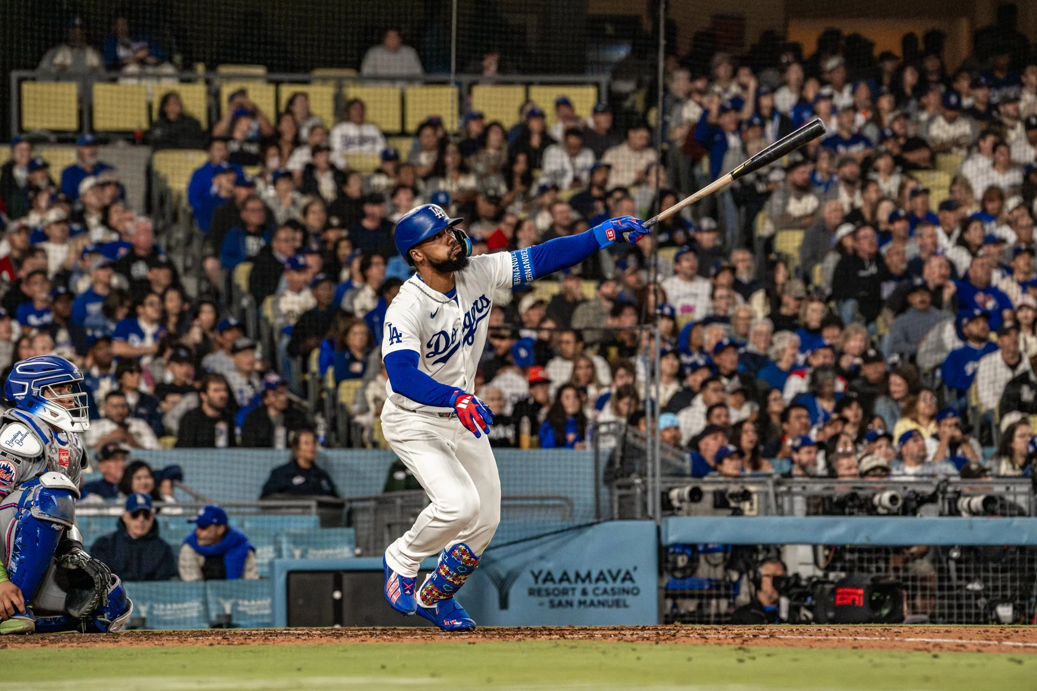 The Dodgers beat the Mets 8-2 on Jackie Robinson Day 