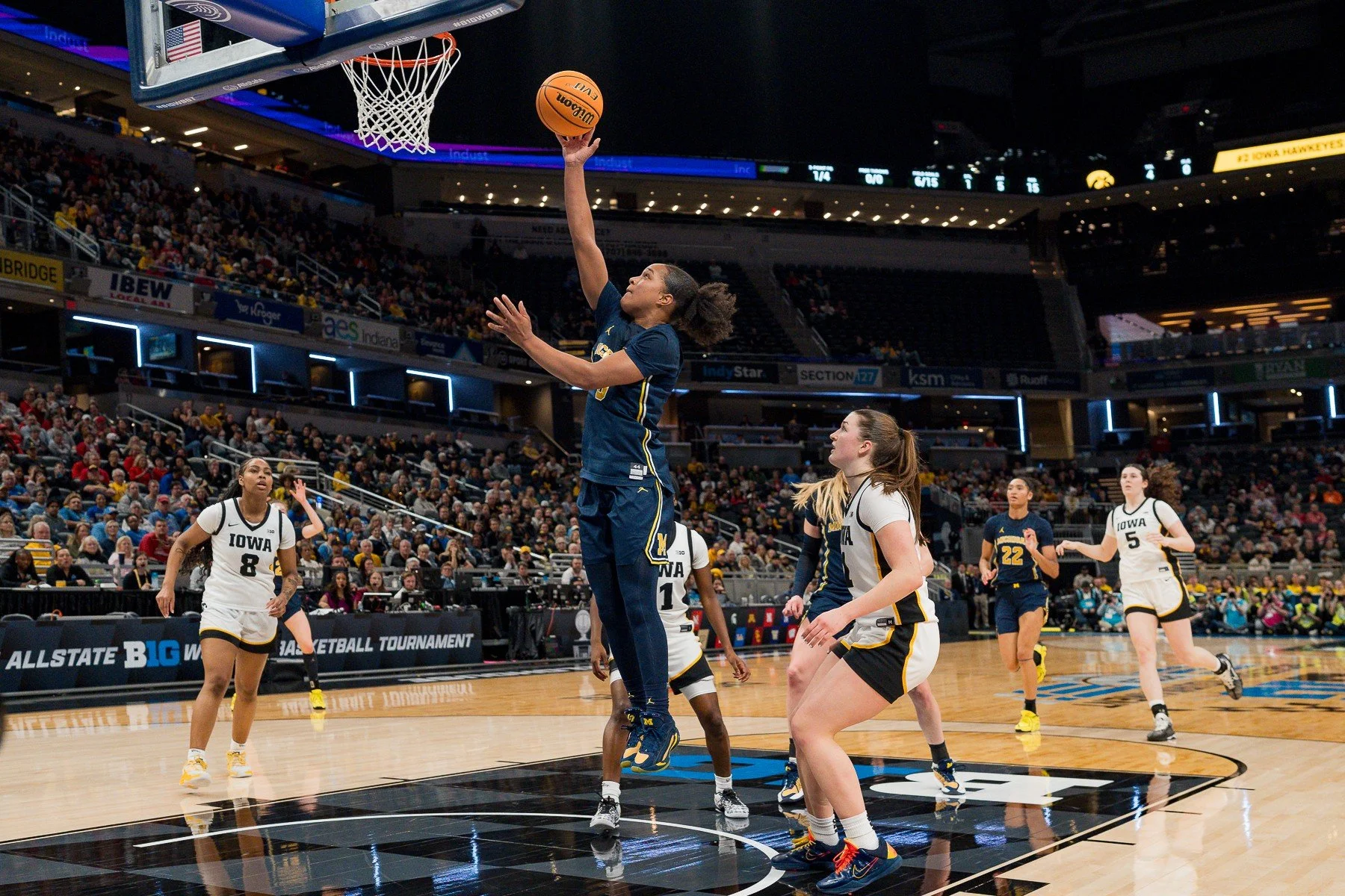 3-7-26  Big Ten Tournament Semifinals Iowa Hawkeyes vs. Michigan Wolverines