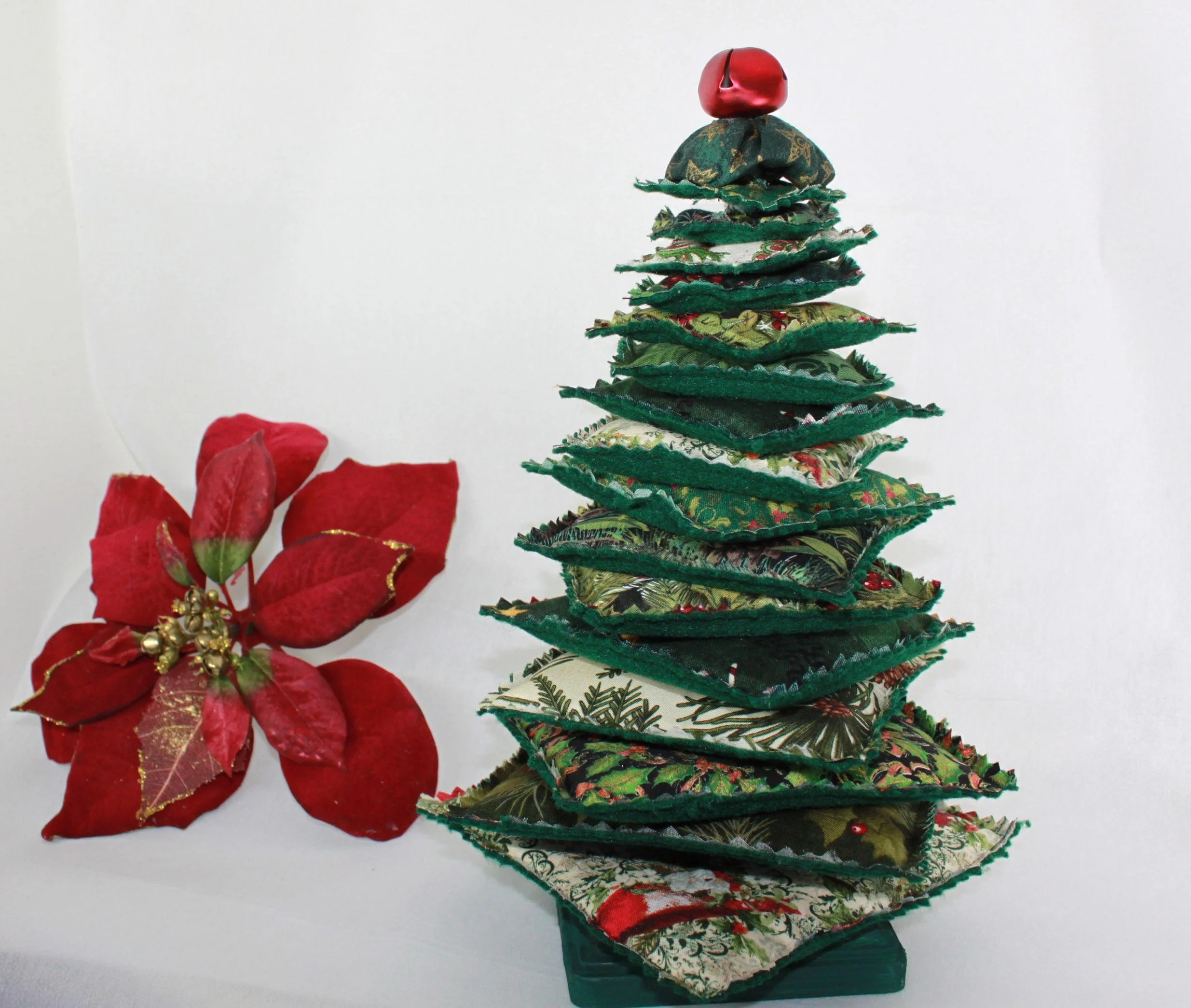 ABAKUHAUS Tessuto Elasticizzato In Microfibra – Natale Tree Branches Bells – 1 Metro (100x230 Cm) – Stampa Digitale, Rubino, Per Cucito E Decorazione