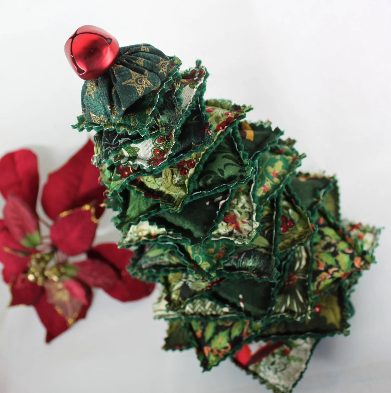 ABAKUHAUS Natale Tessuto a Metraggio, Tree Branches Bells