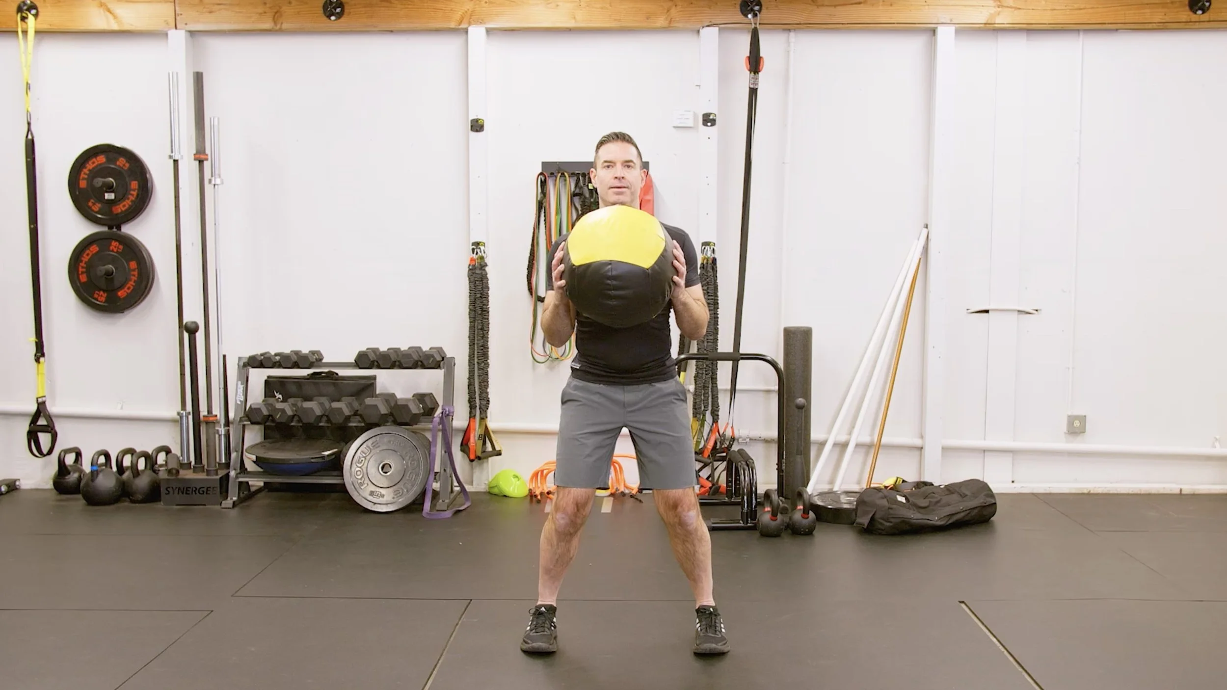 Training Exercise: Med Ball Press + Pullover Slam