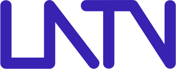 The logo of LTN, a media or broadcasting company, in black and purple colors.
