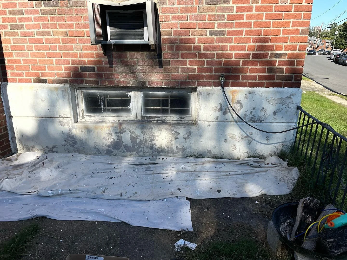 Exterior pressured washed and painted by Joseph's Coat of Colors LLC in East Falls