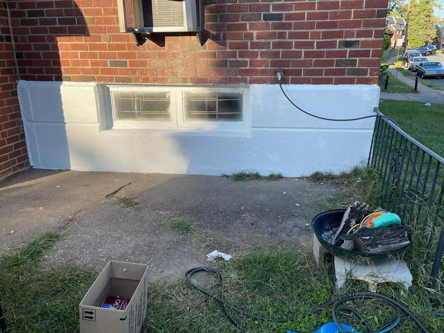 Exterior pressured washed and painted by Joseph's Coat of Colors LLC in East Falls