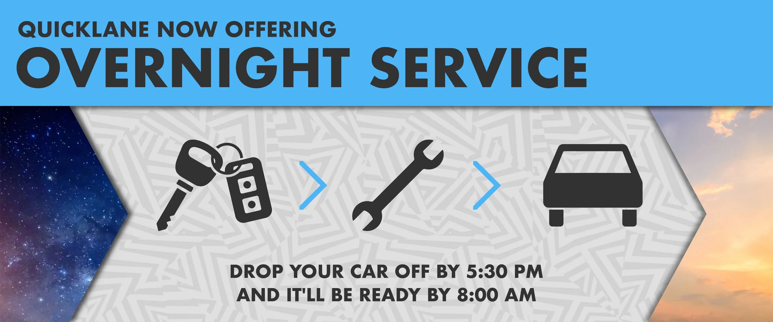 Ford Overnight Service Banner