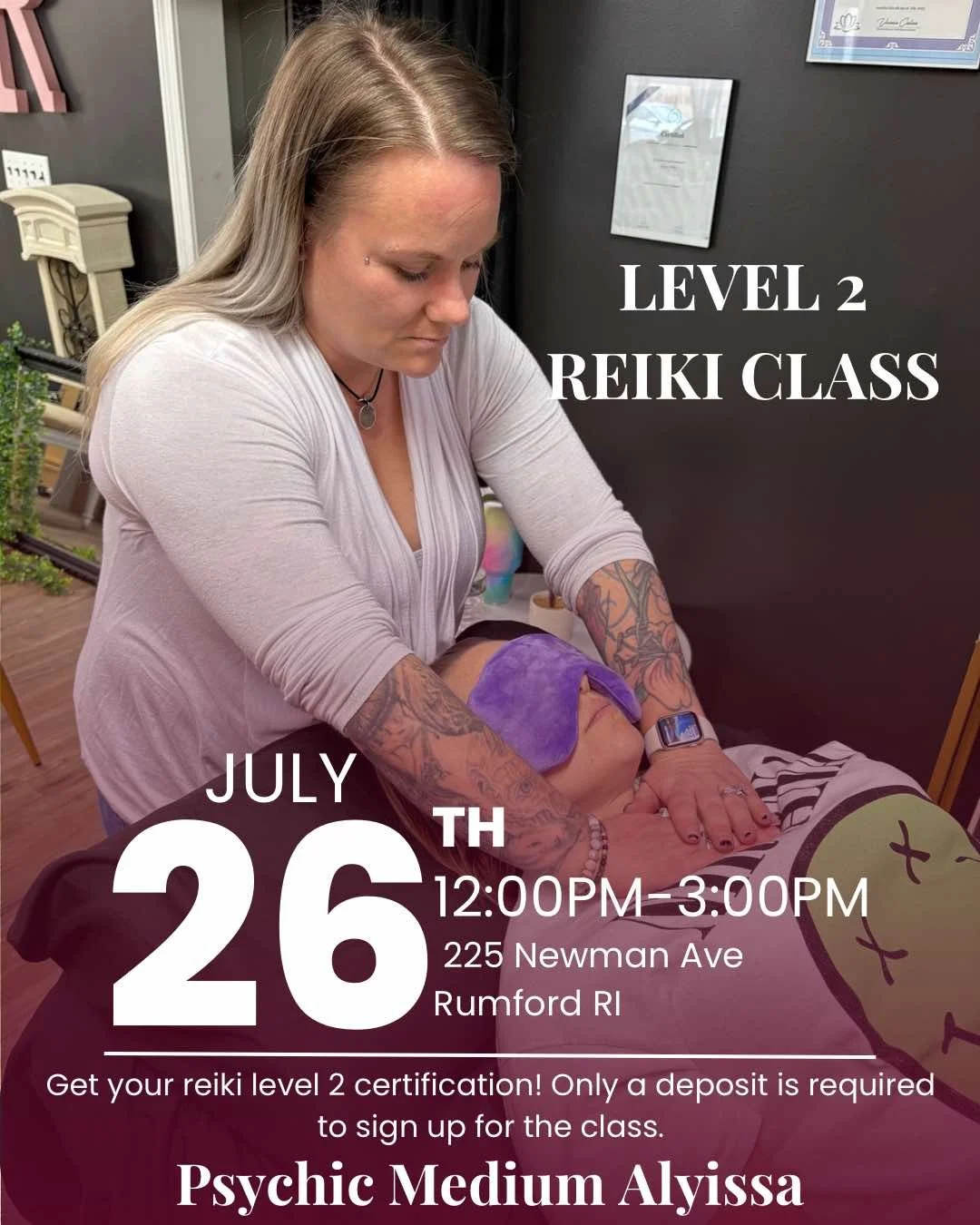 Reiki Level 2 Class