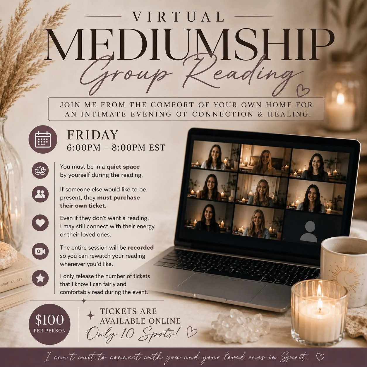 Virtual Mediumship Group Reading
