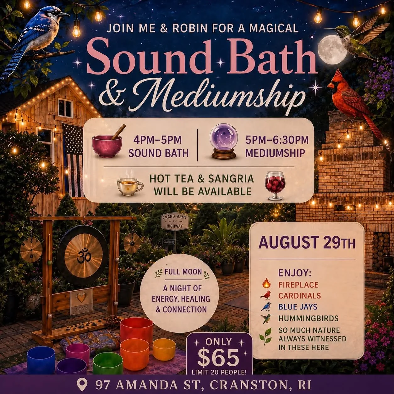 Nature Full Moon Mediumship & Sound Bath