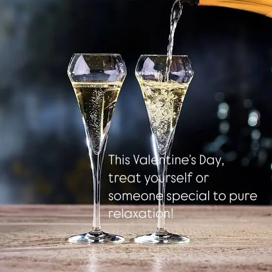 💕 Celebrate Love &amp; Relaxation This Valentine&rsquo;s Day! 💕

This Valentine&rsquo;s Day, treat yourself or someone special to pure relaxation!

Every massage booked on February 14th comes with a complimentary glass of bubbles to make your exper