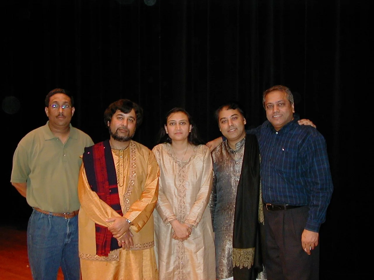 With Ershad Khan and others