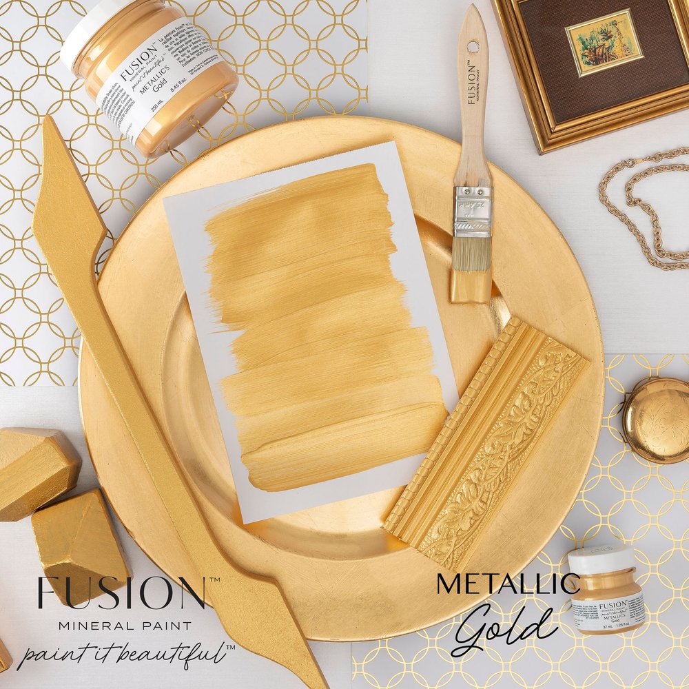 How to Apply Gold Leaf to Furniture and Fusion Mineral Paint