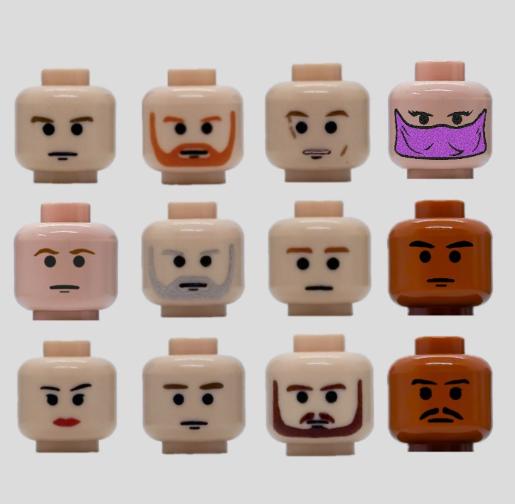 TCS Minifigure Heads