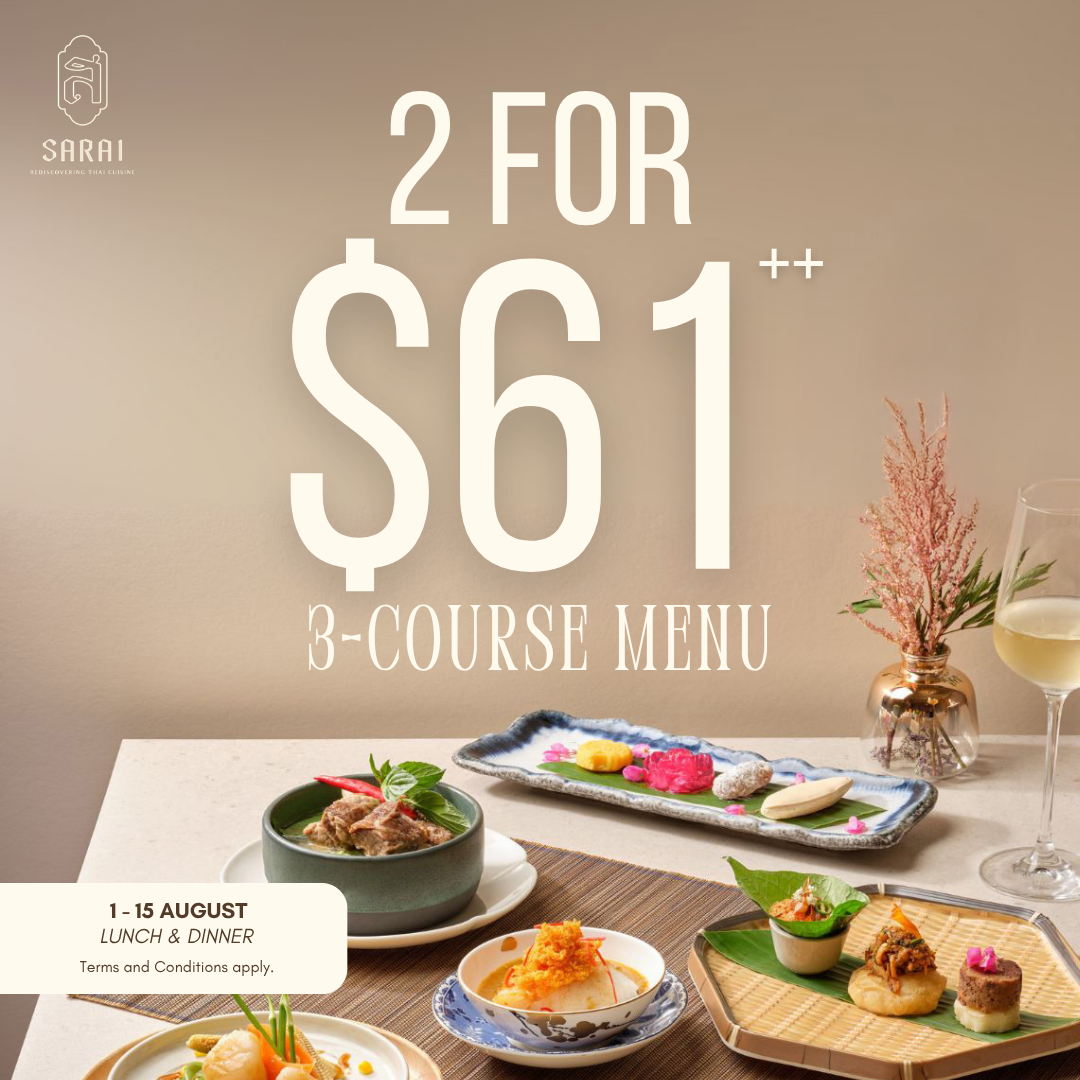 3-Course Set Menu for Two at $61++