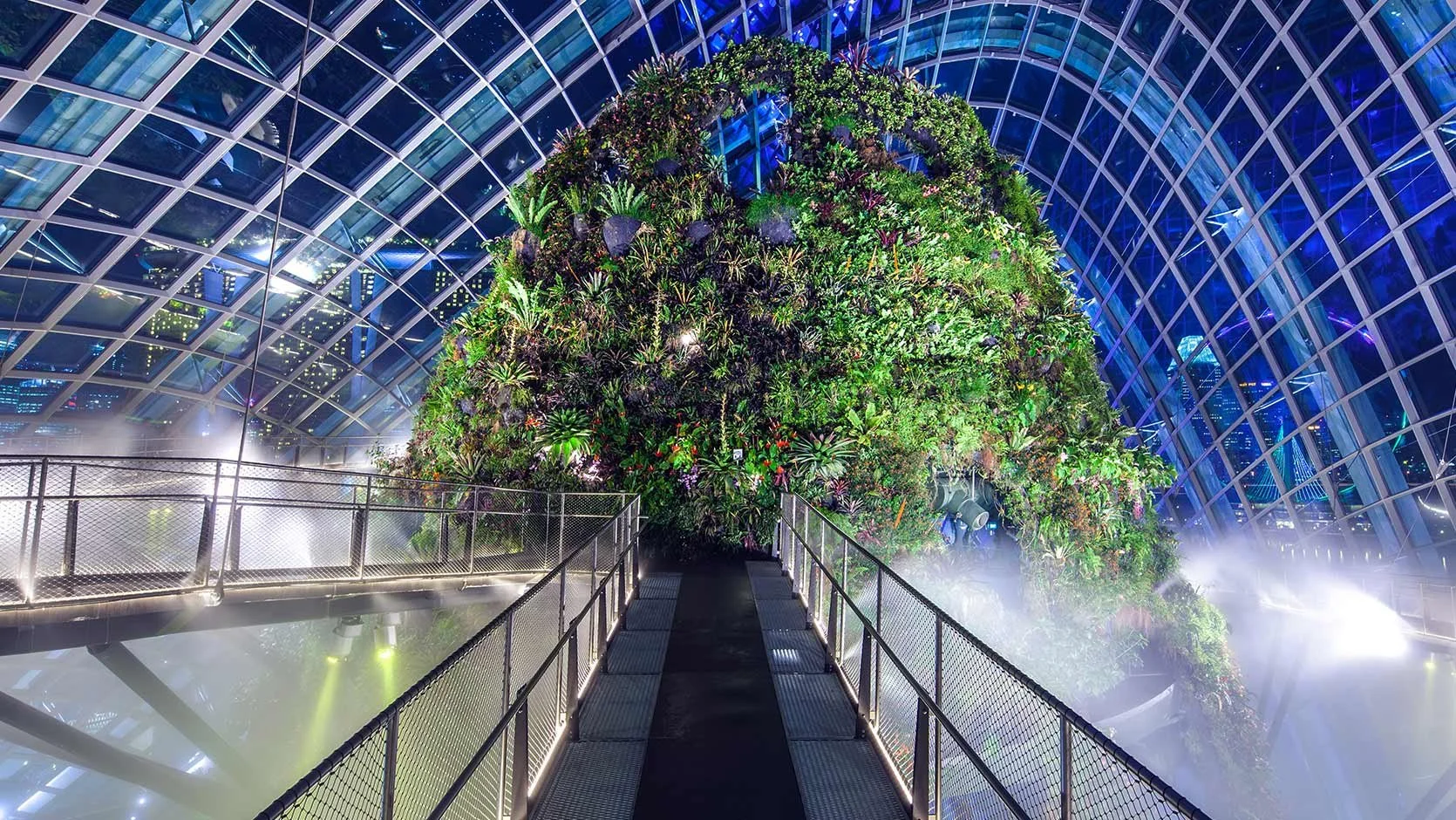 The Cloud Forest at Gardens by the Bay
