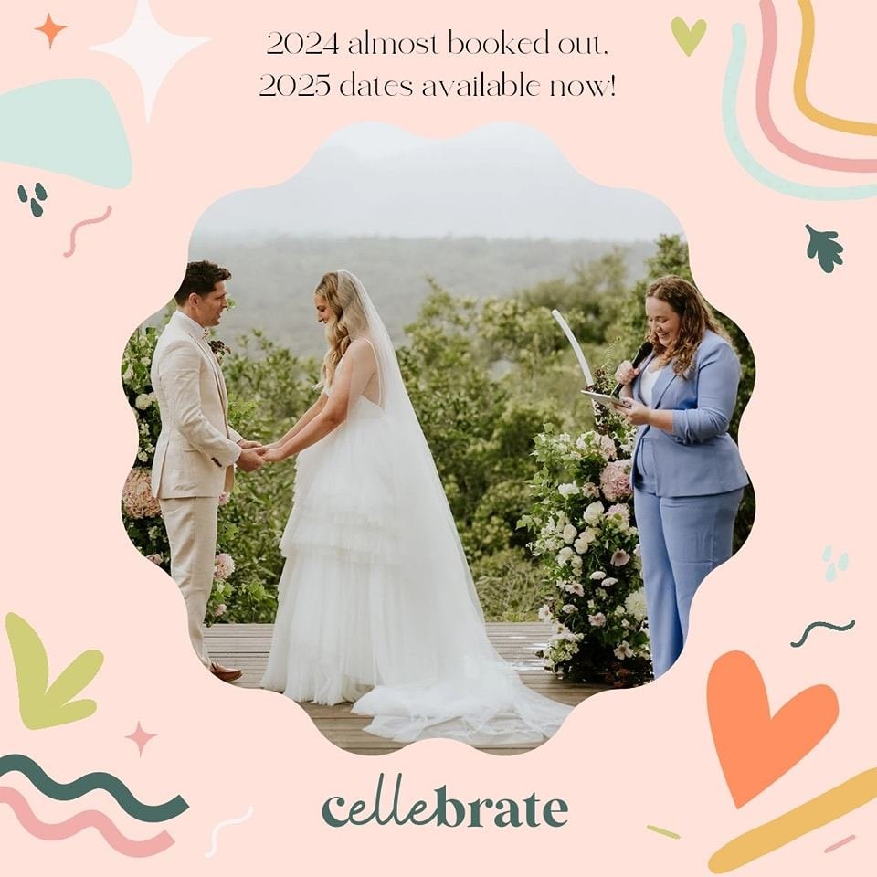Are you recently engaged? Or do you know someone who is? It's wedding planning szn and I'm here to help!

I'm a civil marriage celebrant specialising in completely custom wedding ceremonies that give couples the day of their dreams, whatever that may