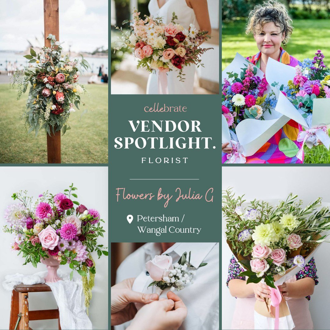 Time for another vendor spotlight! This time it's the beautiful Julia Glass from @flowersbyjuliag - the mastermind florist behind the perfect ethereal, free-spirited and colourful blooms for your wedding 💐

Julia is not only a talented florist - she