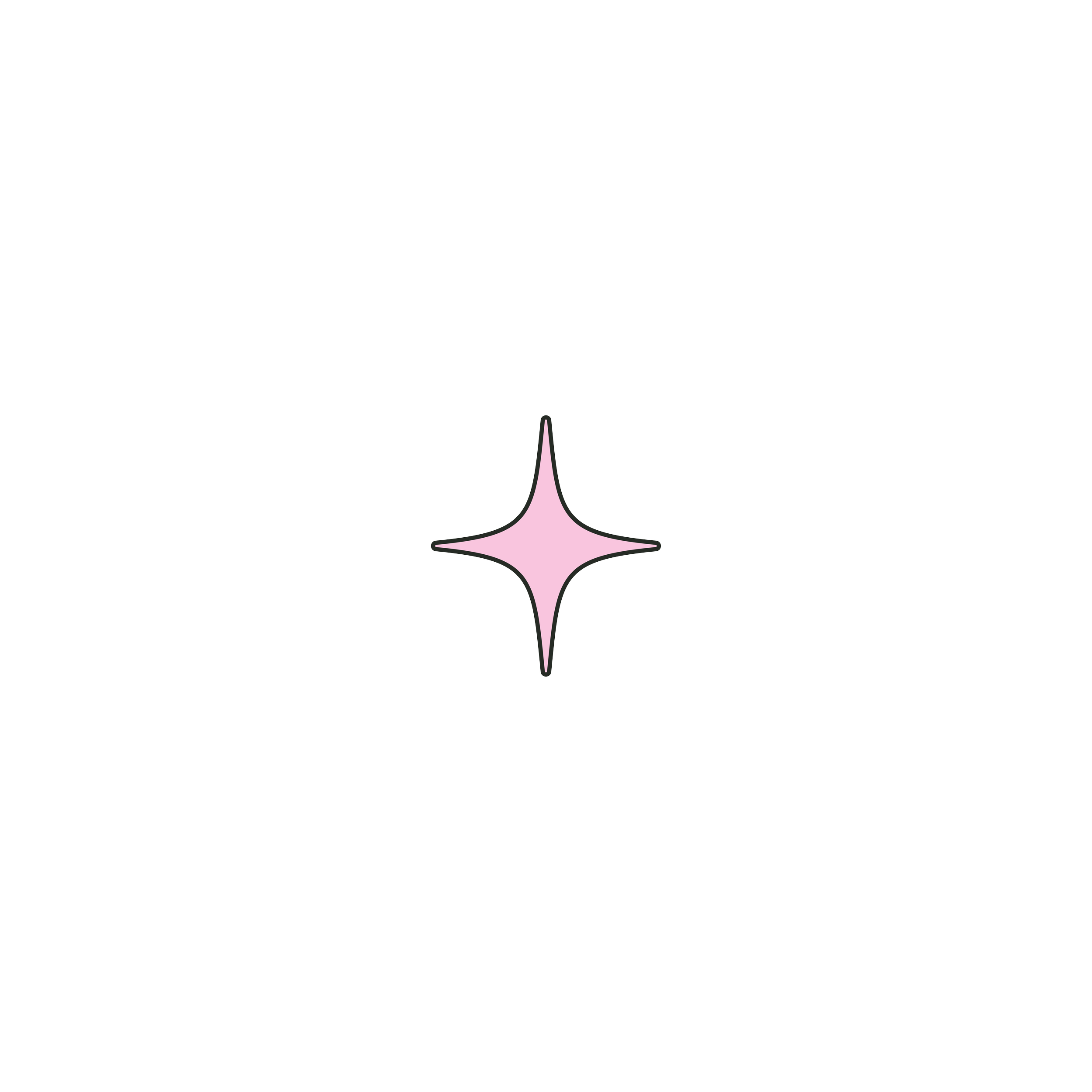 Illustration of pink sparkle shape.
