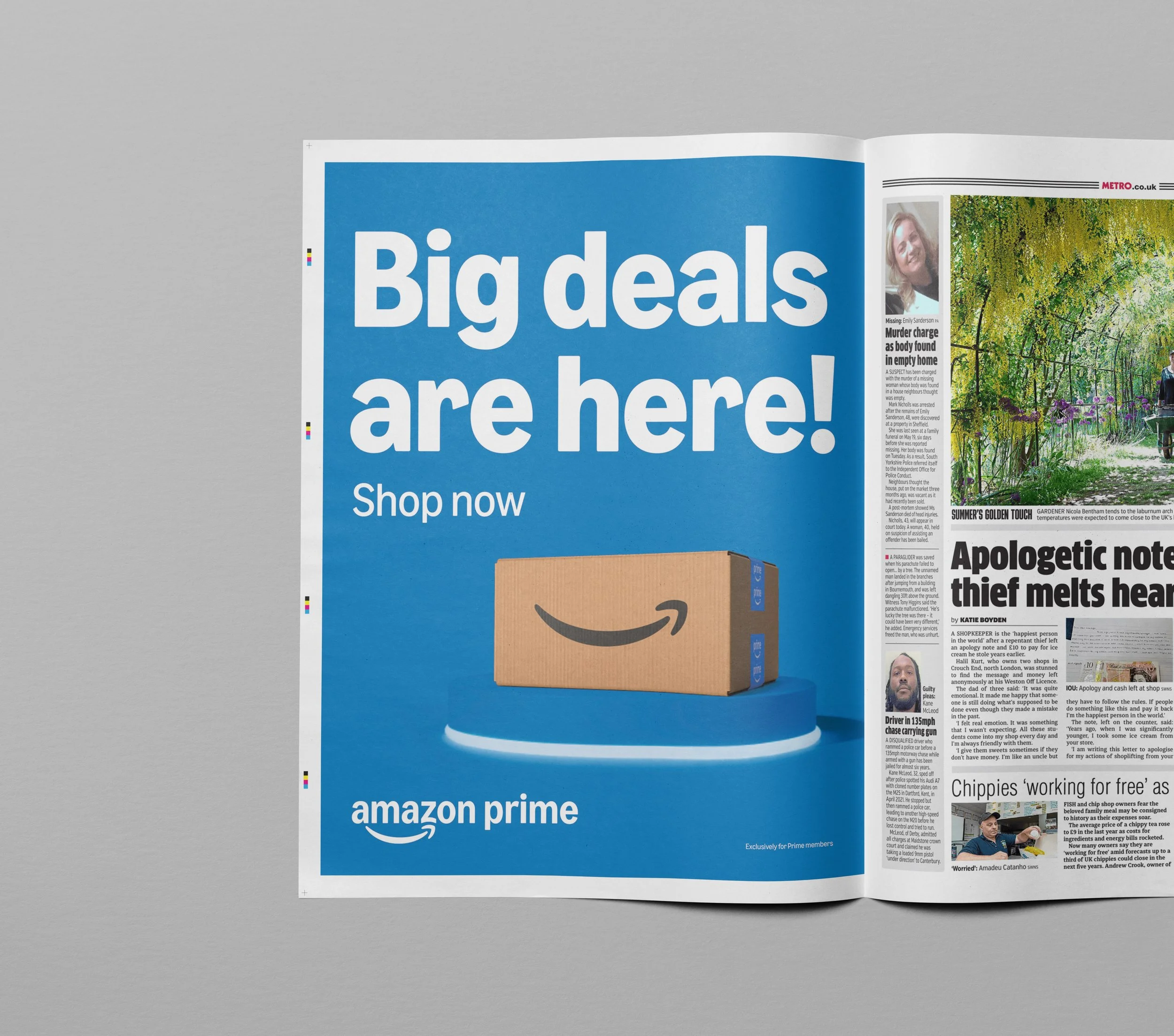Amazon Prime Big Deal Days 2025. print ad.