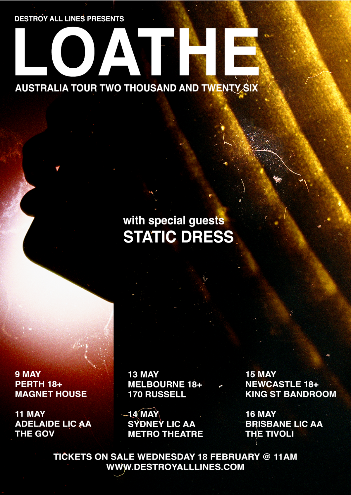 LOATHE ANNOUNCE FIRST-EVER AUSTRALIAN HEADLINE TOUR