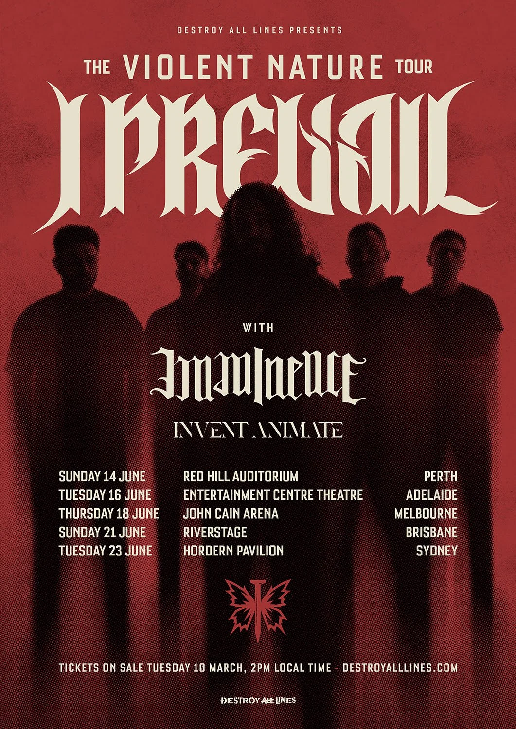 I PREVAIL ANNOUNCE RETURN TO AUSTRALIA