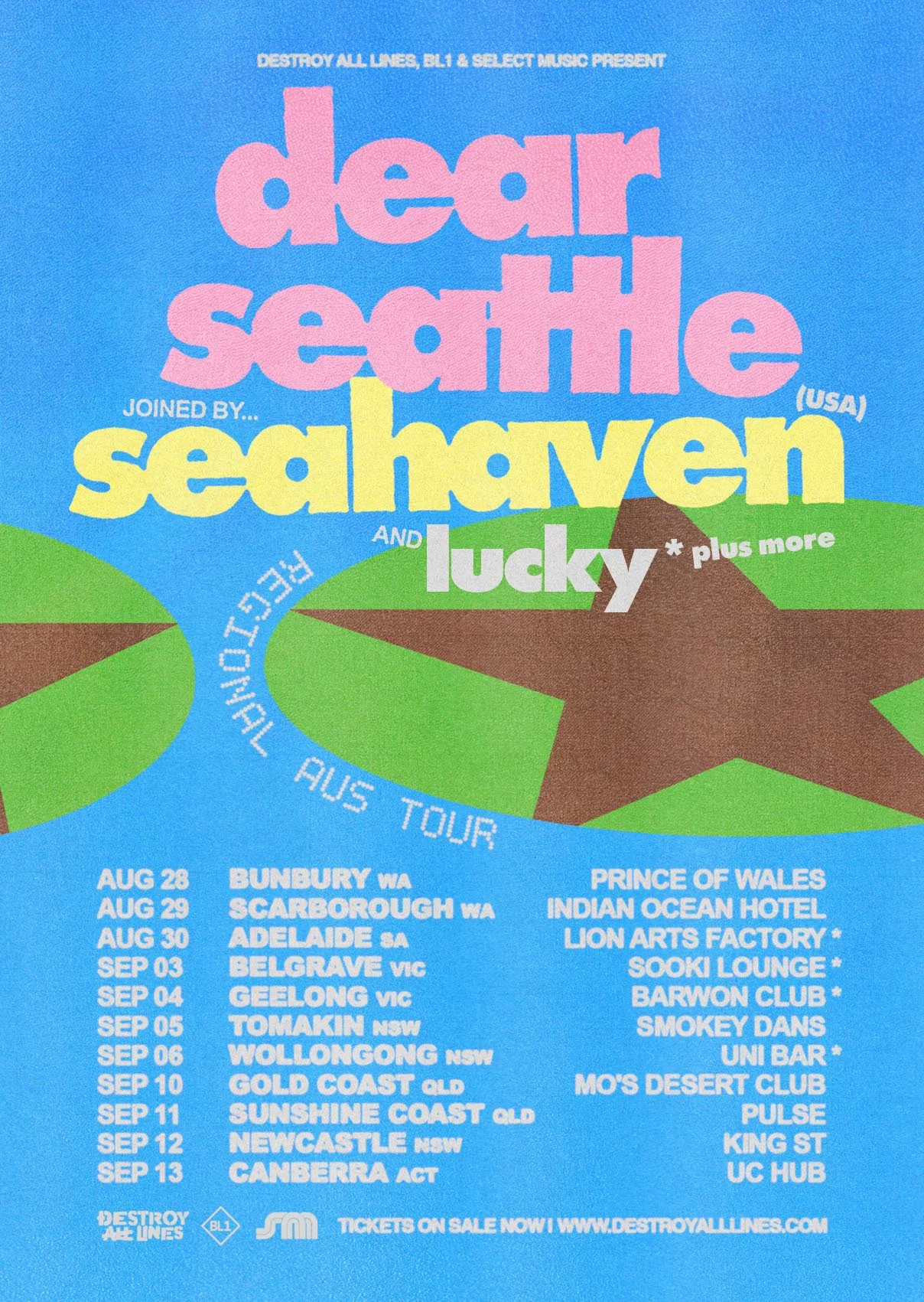 SYDNEY’S DEAR SEATTLE ANNOUNCE REGIONAL AUS TOUR