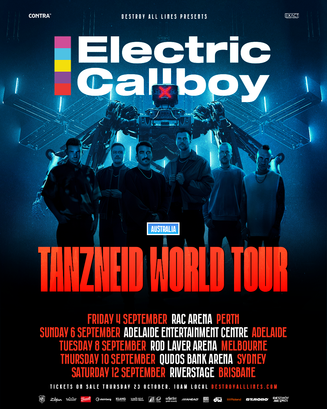 ELECTRIC CALLBOY ANNOUNCE HUGE 2026 AUSTRALIAN TOUR — ELECTRIC DREAMS MEDIA