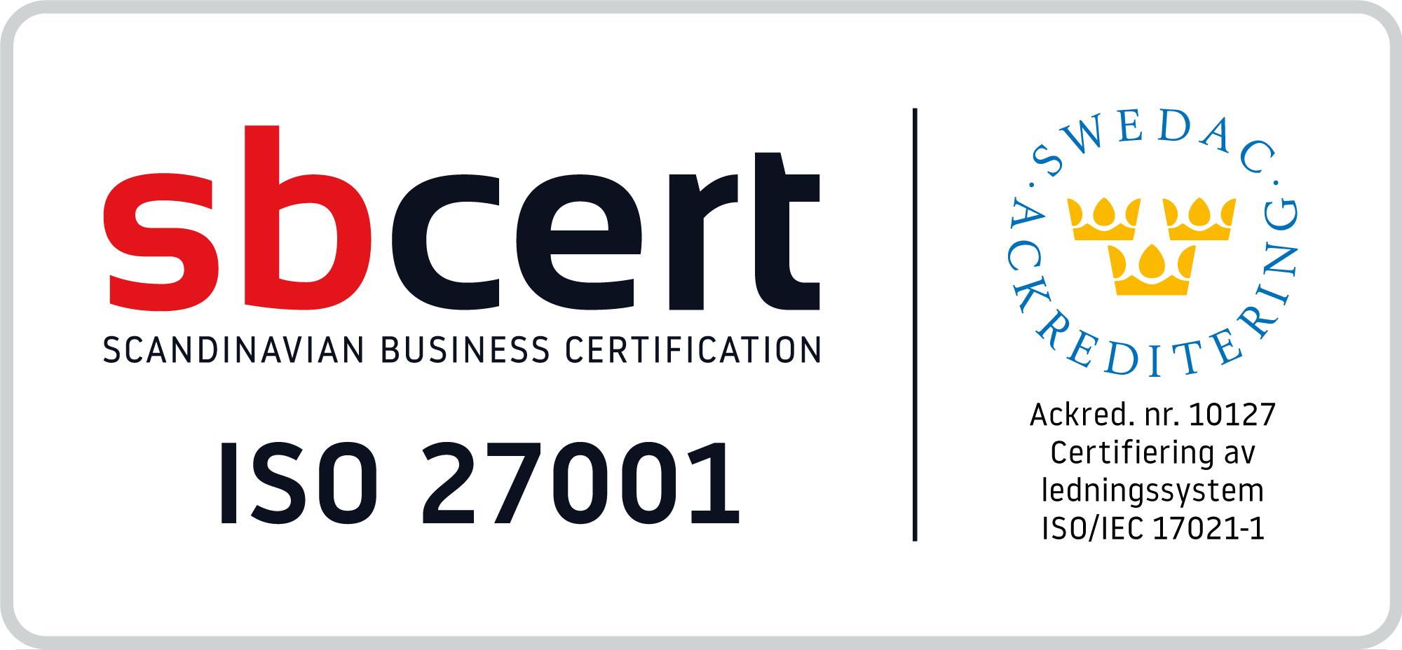 SB Modular finance certificate 27001