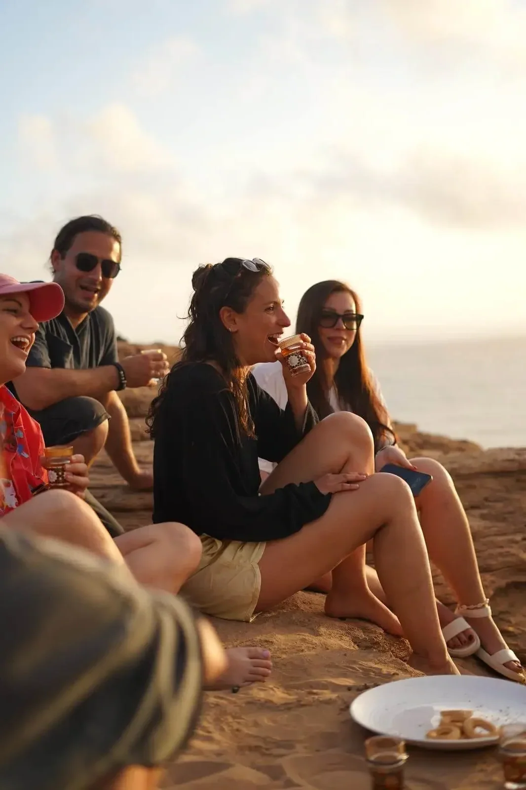 sunset moroccan tea with family vibe
