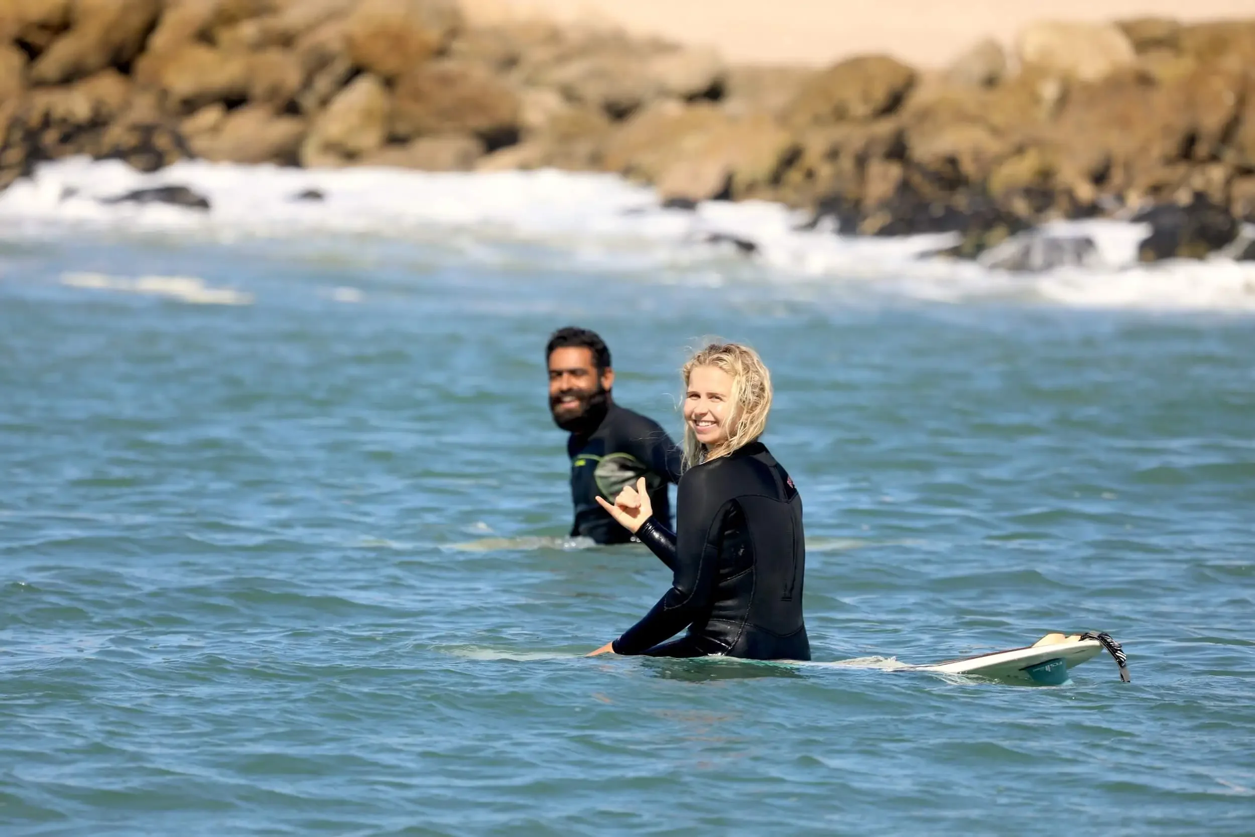 Private woman surf coaching